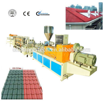 ISO CE Standard PVC Glazed Tile Palstic Machine ,PVC Plastic Tile Production Line For Exported